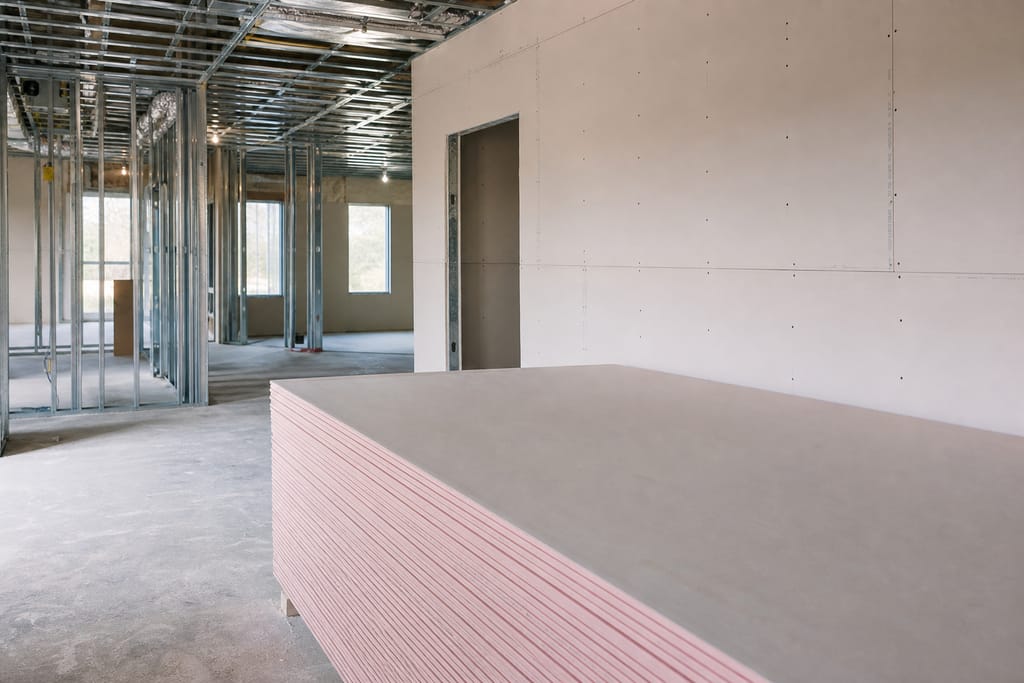 5/8-inch fire-rated (Type X) panels photo