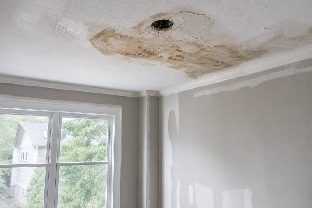 Inspect from below and check for active leaks photo